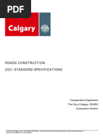 Roads Construction 2021 Standard Specifications