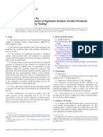 Preparing Specimens of Hydraulic Erosion Control Products For Index Property Testing