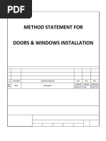 Doors & Window Installation - Draft