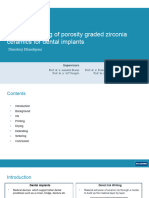 Direct Ink Writing of Porosity Graded Zirconia Ceramics - Final Presentation