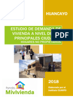 Estudio de Demanda de Vivienda Nueva de Huancayo