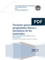 Documento de Apoyo Nociones Generales Sobre Elasticidad y Propiedades Físicas y Mecánicas de Los Materiales