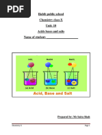 Acids, Base and Salt