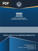 BIENAL TEORIA Y PRACTICA MEDICINA HOMEOPATIA - 1er Año - 2023 - 2024