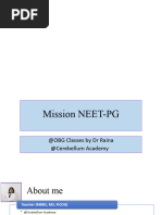 Day 1 Mission NEETPG