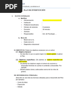 Esquema de Informe Final de Aplicación Del Modelo de Atención