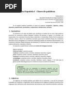 Clases de Palabras - Lengua Española 1