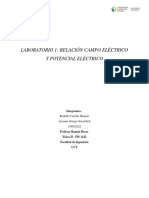 Relacion Campo Eléctrico y Potencial Eléctrico.