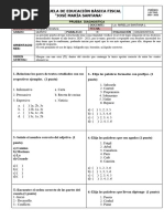 Escuela de Educaciòn Bàsica Fiscal "Josè Marìa Santana: Prueba Diagnostica