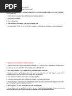 A. Vehicle Preparation For Headlamp Alignment