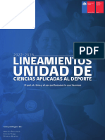 Lineamientos de La Unidad de Ciencias Aplicadas Al Deporte 2022 - 2028 (Chile)