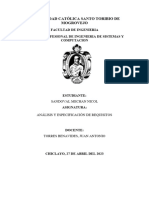 Definicon de Requisitos Funcionales y No Funcionales - Sandoval Mechan Nicol Alejandra