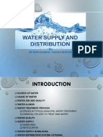 Water Supply and Distribution