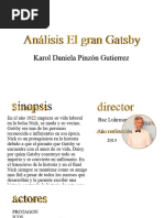 Análisis El Gran Gatsby