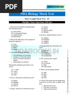 NDA Biology Minor Mock Test 05