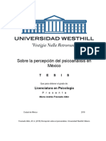 TESIS Investigacion Percepcion Del Psicoanalisis