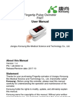 User Manual Oximeter