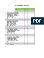 Data Siswa Baru TP 2023