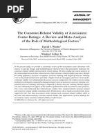 The Construct Related Validity of Assess