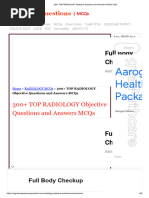 300+ TOP RADIOLOGY Objective Questions and Answers MCQs 2023