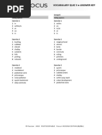 Focus4 2E Vocabulary Quiz Unit3 GroupA B ANSWERS