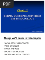 Terms, Concepts and Their Use in Sociology