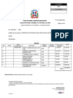 Nombre Del Capitulo Y/o Dependencia Gubernamental Solicitud de Compra O Contratación