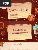 Slide de Apresentção Sweet Life