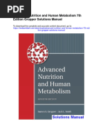 Advanced Nutrition and Human Metabolism 7th Edition Gropper Solutions Manual