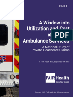 A Window Into Utilization and Cost of Ground Ambulance Services - A FAIR Health Brief