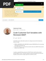 Code Customer Exit Variables With Renewed ABAP - SAP Blogs