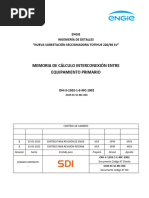 Memoria de Cálculo Interconexión Entre Equipamiento Primario