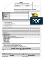 Check List Pre Uso Rodillo Compactador