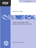 Fossil Fuel Power Plant Boiler Combustion Controls: ISA-S77.41-1992