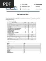 OFE Guardrails Method Statement