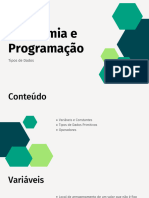 03 - Tipos de Dados - Algoritmia e Programação