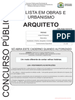 Analista em Obras e Urbanismo Arquiteto