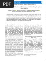 Child Language Difficulties and Internalizing and Externalizing Symptoms METAANALISIS