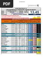 Caso Practico #01 Lista de Precios, Receta