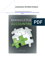 Managerial Accounting Braun 4th Edition Solutions Manual