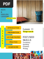 Lesson 11 Ielts Lesson