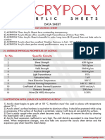 Acrypoly Cast Acrylic - Data Sheet