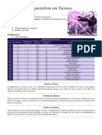 Especialista em Técnica