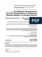 Placental Metabolic Derangements and Fetal Complications in Gestational Diabetes 