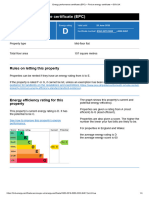 Energy Performance Certificate (EPC) : Rules On Letting This Property