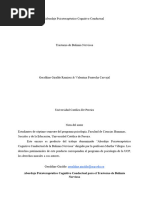 Abordaje Psicoterapéutico Cognitivo Conductual Del Trastorno de Bulimia Nerviosa