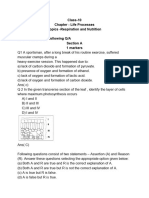 Biology Chapter Life Processes Class 10