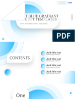 Light Blue Gradiant Business Presentation Template