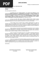 Carta Notarial Solicitando Bachilelr