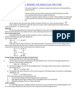 Chemical Bonding and Molecular Structure